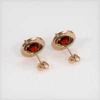 <span>0.78</span>&nbsp;<span class="tooltip-light">Ct.Tw.<span class="tooltiptext">Total Carat Weight</span></span> Ruby Earrings, 14K Rose Gold 4