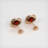 1.49 Ct.Tw. Ruby Earrings, 14K Rose Gold 4