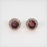 4.53 Ct.Tw. Gemstone Earrings, 14K Rose Gold 1