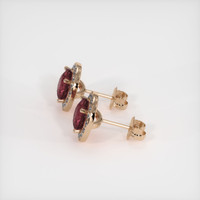 <span>2.44</span>&nbsp;<span class="tooltip-light">Ct.Tw.<span class="tooltiptext">Total Carat Weight</span></span> Gemstone Earrings, 14K Rose Gold 3