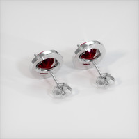 <span>2.27</span>&nbsp;<span class="tooltip-light">Ct.Tw.<span class="tooltiptext">Total Carat Weight</span></span> Ruby Earrings, 14K White Gold 4