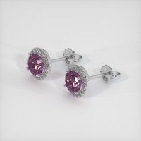 <span>0.57</span>&nbsp;<span class="tooltip-light">Ct.Tw.<span class="tooltiptext">Total Carat Weight</span></span> Gemstone Earrings, 14K White Gold 2