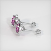 <span>0.61</span>&nbsp;<span class="tooltip-light">Ct.Tw.<span class="tooltiptext">Total Carat Weight</span></span> Sapphire Earrings, 14K White Gold 3