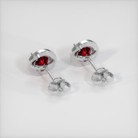 1.18 Ct.Tw. Ruby Earrings, 18K White Gold 4