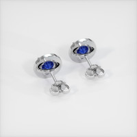 <span>0.79</span>&nbsp;<span class="tooltip-light">Ct.Tw.<span class="tooltiptext">Total Carat Weight</span></span> Sapphire Earrings, 18K White Gold 4