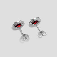 <span>1.56</span>&nbsp;<span class="tooltip-light">Ct.Tw.<span class="tooltiptext">Total Carat Weight</span></span> Ruby Earrings, 18K White Gold 4