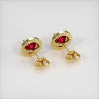 <span>1.24</span>&nbsp;<span class="tooltip-light">Ct.Tw.<span class="tooltiptext">Total Carat Weight</span></span> Ruby Earrings, 14K Yellow Gold 4