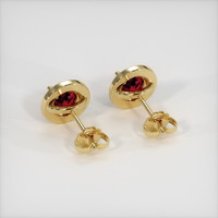 <span>0.74</span>&nbsp;<span class="tooltip-light">Ct.Tw.<span class="tooltiptext">Total Carat Weight</span></span> Ruby Earrings, 14K Yellow Gold 4