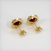 <span>1.20</span>&nbsp;<span class="tooltip-light">Ct.Tw.<span class="tooltiptext">Total Carat Weight</span></span> Ruby Earrings, 14K Yellow Gold 4