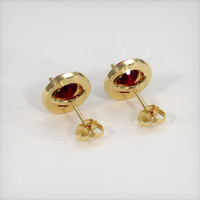 2.27 Ct.Tw. Ruby Earrings, 14K Yellow Gold 4