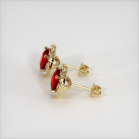 2.80 Ct.Tw. Ruby Earrings, 14K Yellow Gold 3
