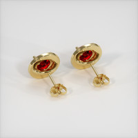 <span>1.50</span>&nbsp;<span class="tooltip-light">Ct.Tw.<span class="tooltiptext">Total Carat Weight</span></span> Ruby Earrings, 14K Yellow Gold 4