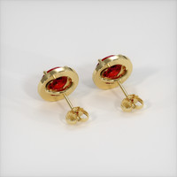 3.02 Ct.Tw. Ruby Earrings, 14K Yellow Gold 4
