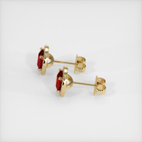 Ruby Earrings 1.02 Ct.Tw.Total Carat Weight, 14K Yellow Gold Preview