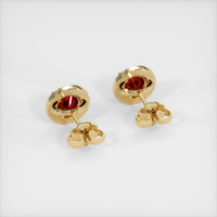 Ruby Earrings 1.02 Ct.Tw.Total Carat Weight, 14K Yellow Gold Preview