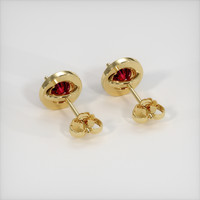 1.18 Ct.Tw. Ruby Earrings, 18K Yellow Gold 4