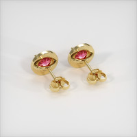 <span>1.19</span>&nbsp;<span class="tooltip-light">Ct.Tw.<span class="tooltiptext">Total Carat Weight</span></span> Sapphire Earrings, 18K Yellow Gold 4