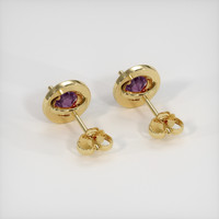 <span>0.57</span>&nbsp;<span class="tooltip-light">Ct.Tw.<span class="tooltiptext">Total Carat Weight</span></span> Gemstone Earrings, 18K Yellow Gold 4