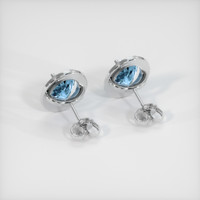 2.95 Ct.Tw. Gemstone Earrings, Platinum 950 4