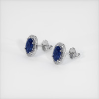 <span>1.60</span>&nbsp;<span class="tooltip-light">Ct.Tw.<span class="tooltiptext">Total Carat Weight</span></span> Sapphire Earrings, 14K White Gold 2