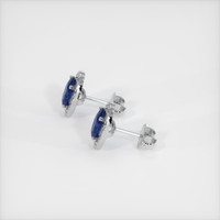 <span>1.60</span>&nbsp;<span class="tooltip-light">Ct.Tw.<span class="tooltiptext">Total Carat Weight</span></span> Sapphire Earrings, 14K White Gold 3