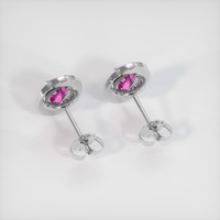 <span>1.31</span>&nbsp;<span class="tooltip-light">Ct.Tw.<span class="tooltiptext">Total Carat Weight</span></span> Sapphire Earrings, 14K White Gold 4