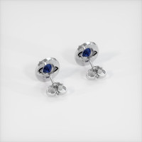 <span>1.60</span>&nbsp;<span class="tooltip-light">Ct.Tw.<span class="tooltiptext">Total Carat Weight</span></span> Sapphire Earrings, 18K White Gold 4