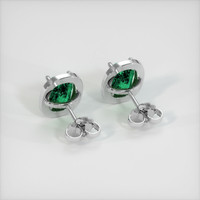 2.46 Ct.Tw. Emerald Earrings, 18K White Gold 4