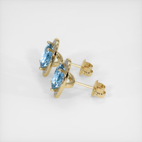 2.95 Ct.Tw. Gemstone Earrings, 18K Yellow Gold 3