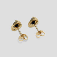 <span>1.10</span> <span class="tooltip-light">Ct.Tw.<span class="tooltiptext">Total Carat Weight</span></span> Blue Sapphire Earrings, 14K Yellow Gold 4