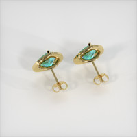 3.58 Ct.Tw. Gemstone Earrings, 14K Yellow Gold 4
