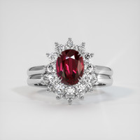 2.02 Ct. Ruby Ring, Platinum 950 1