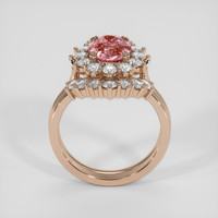 2.04 Ct. Padparadscha Sapphire Ring, 14K Rose Gold 3