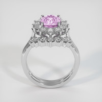 3.50 Ct. Sapphire Ring, 14K White Gold 3