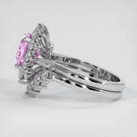 3.50 Ct. Sapphire Ring, 14K White Gold 4