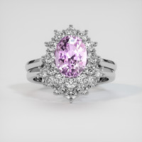 3.50 Ct. Sapphire Ring, 18K White Gold 1