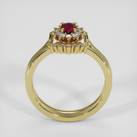 0.41 Ct. Ruby Ring, 14K Yellow Gold 3