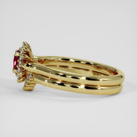 0.41 Ct. Ruby Ring, 14K Yellow Gold 4