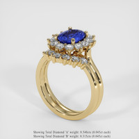 1.53 Ct. Sapphire Ring, 14K Yellow Gold 2