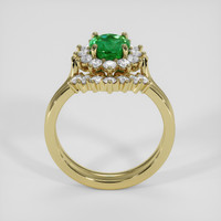 1.50 Ct. Emerald Ring, 18K Yellow Gold 3
