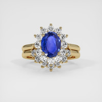 1.53 Ct. Sapphire Ring, 18K Yellow Gold 1