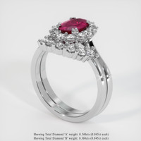 Ruby Ring 1.16 Ct. Platinum 950 Preview