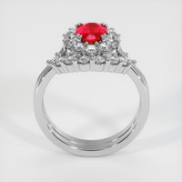 1.17 Ct. Ruby Ring, Platinum 950 3