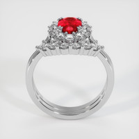 1.14 Ct. Ruby Ring, 14K White Gold 3