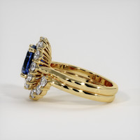 2.98 Ct. Blue Sapphire Ring, 14K Yellow Gold 4