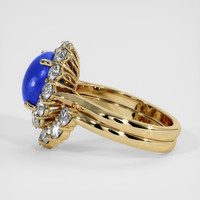 4.30 Ct. Blue Sapphire Ring, 14K Yellow Gold 4