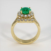 1.55 Ct. Emerald Ring, 18K Yellow Gold 3