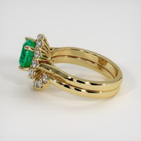 1.55 Ct. Emerald Ring, 18K Yellow Gold 4