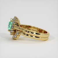 1.24 Ct. Emerald Ring, 18K Yellow Gold 4