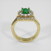 1.50 Ct. Emerald Ring, 18K Yellow Gold 3